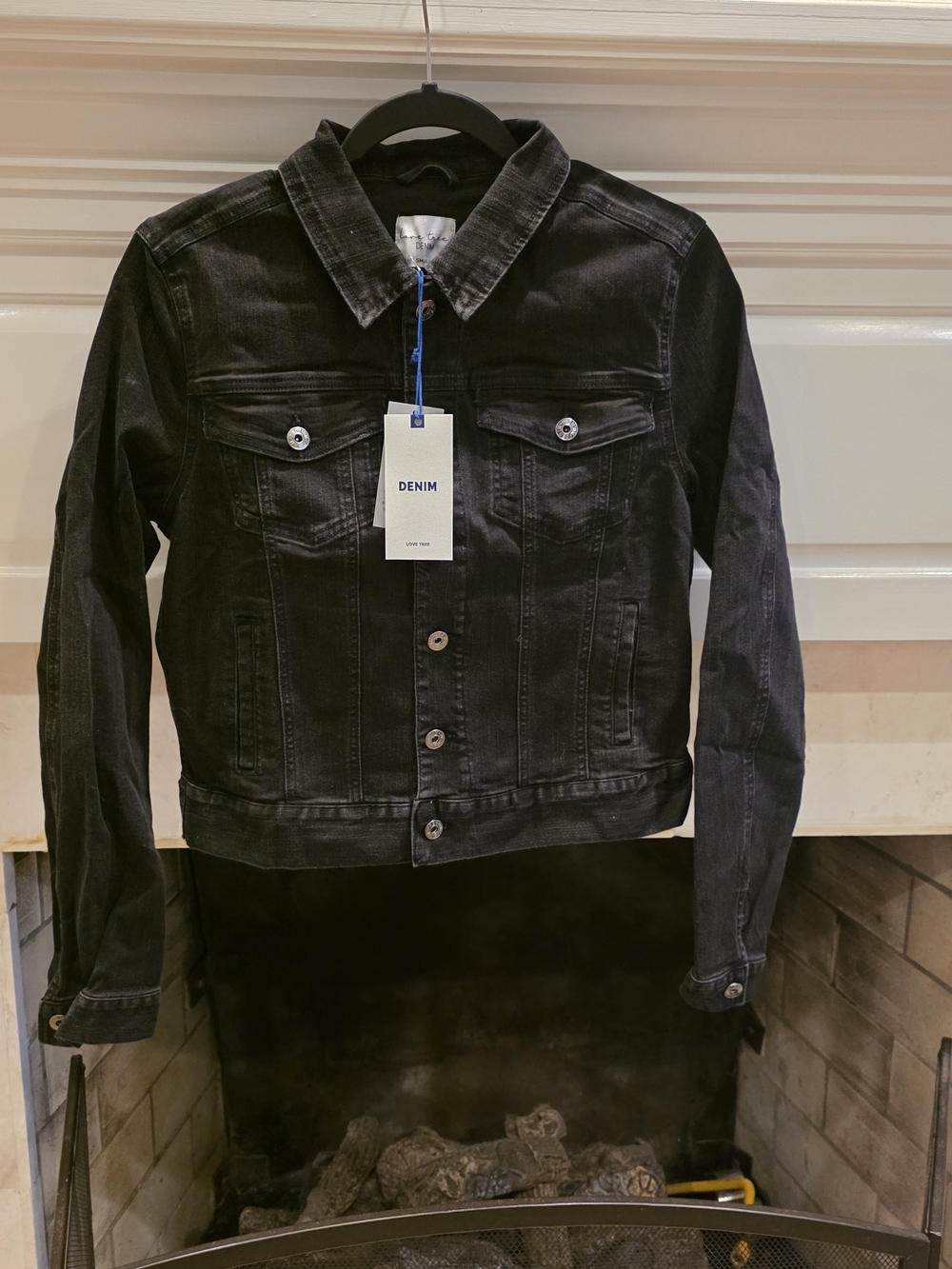 Love Tree Black Denim Jacket